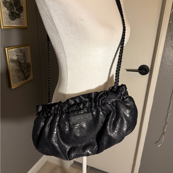 Bisou Bisou Black Shimmer Shoulder Bag - Picture 2 of 4